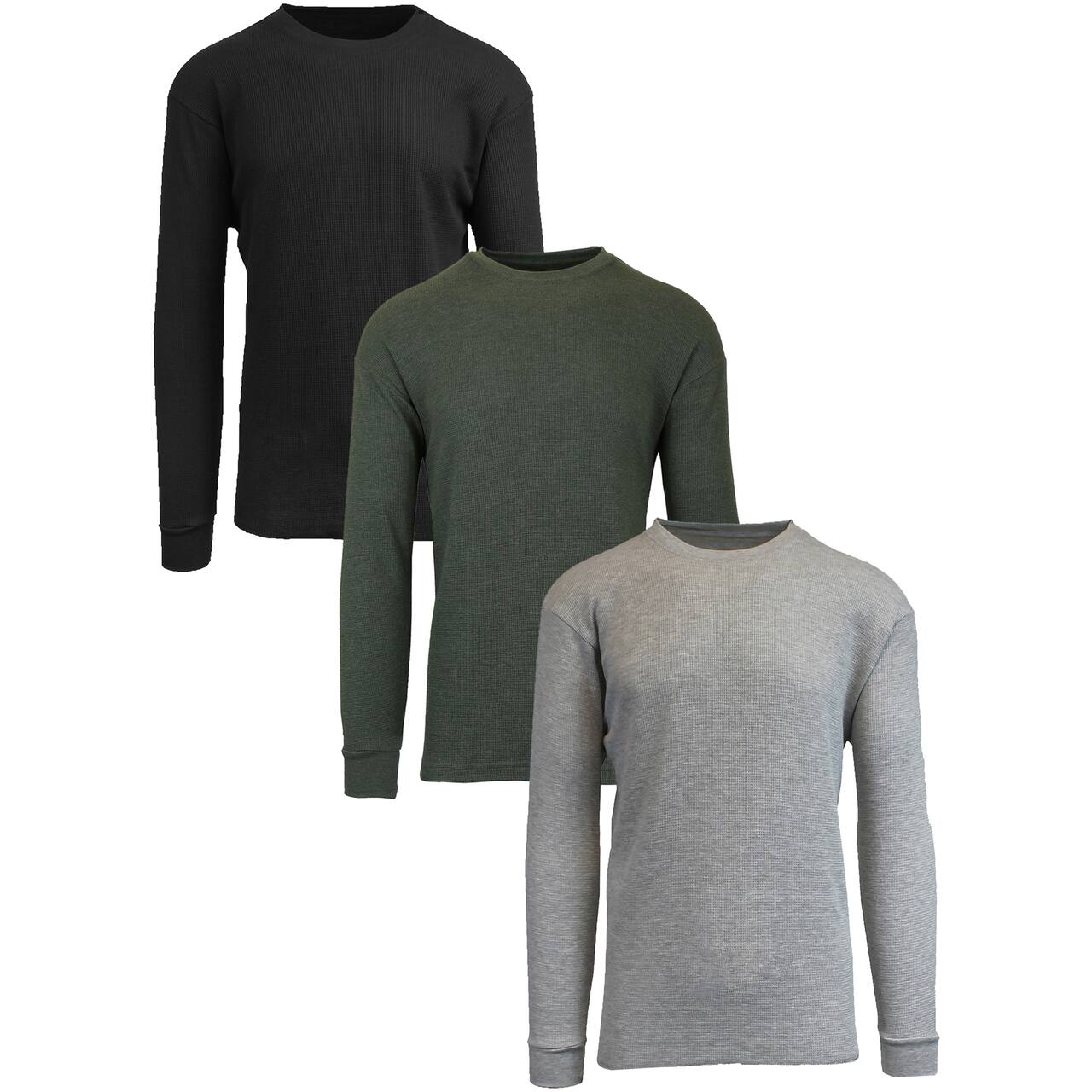 Galaxy by Harvic Long Sleeve Classic Men's Thermal Shirt 3 Pack